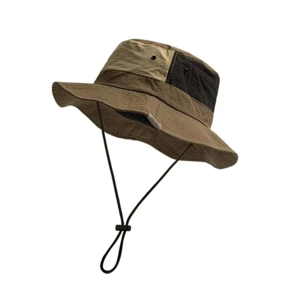 Sun Protection Wide Brim Bucket Hat Quick-dry Summer Man Women Anti-UV Caps Sun Protection Breathable Fisherman Hat Camping