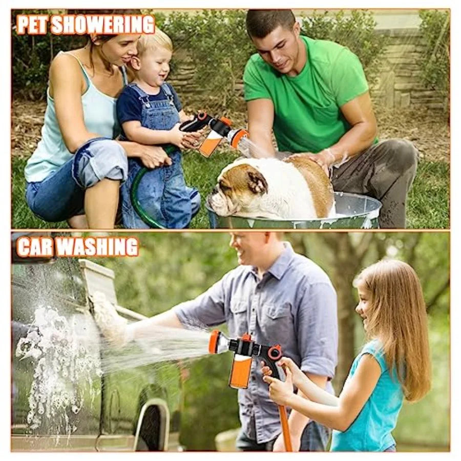 Dog Washing Hose Sprayer With Soap Dispenser And Gloves