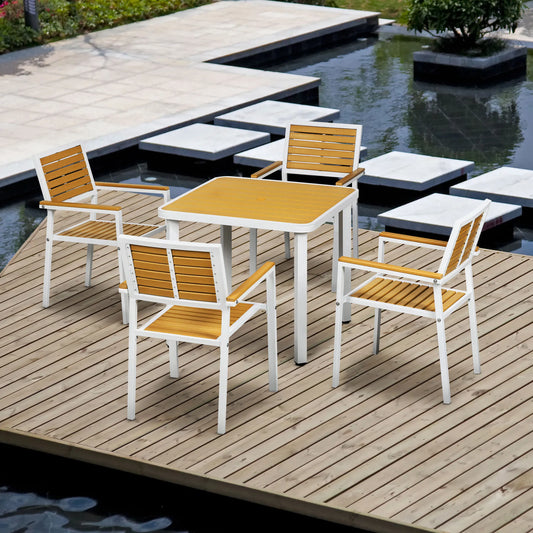 Outdoor Table And Chairs Patio Dining Set With Umbrella Hole