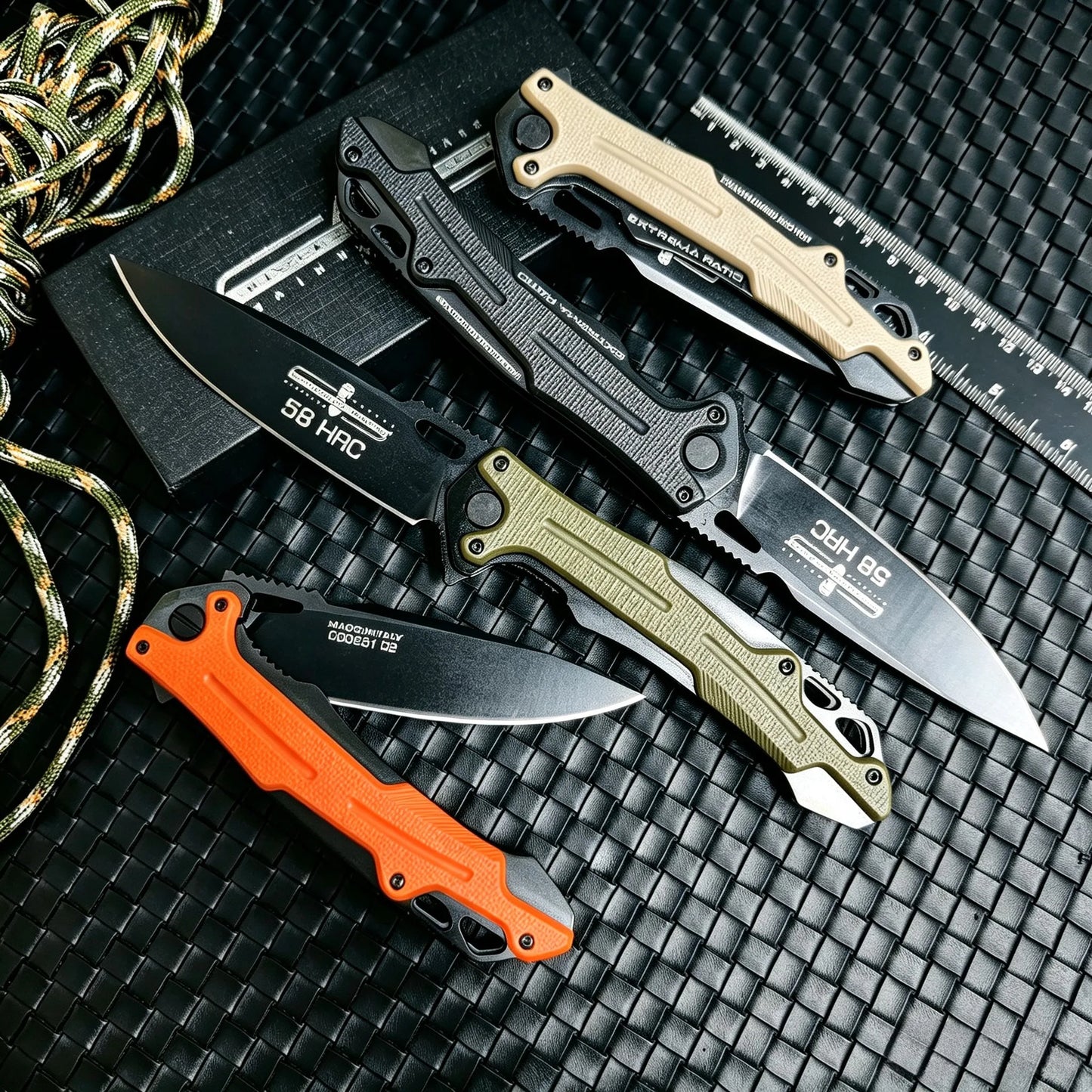 Portable Folding Pocket Knife Stainless Steel Sharp Blade Non Slip Handle EDC Outdoor Camping Hiking Survival Tactical Daily Carry Men Gift