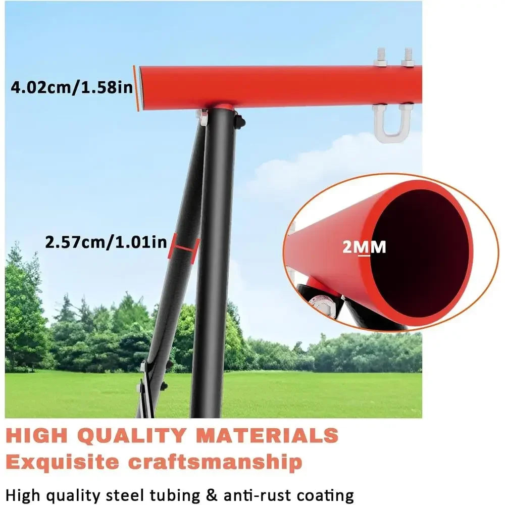 Heavy Duty Alloy Steel Outdoor Swing Set For Home Gardens