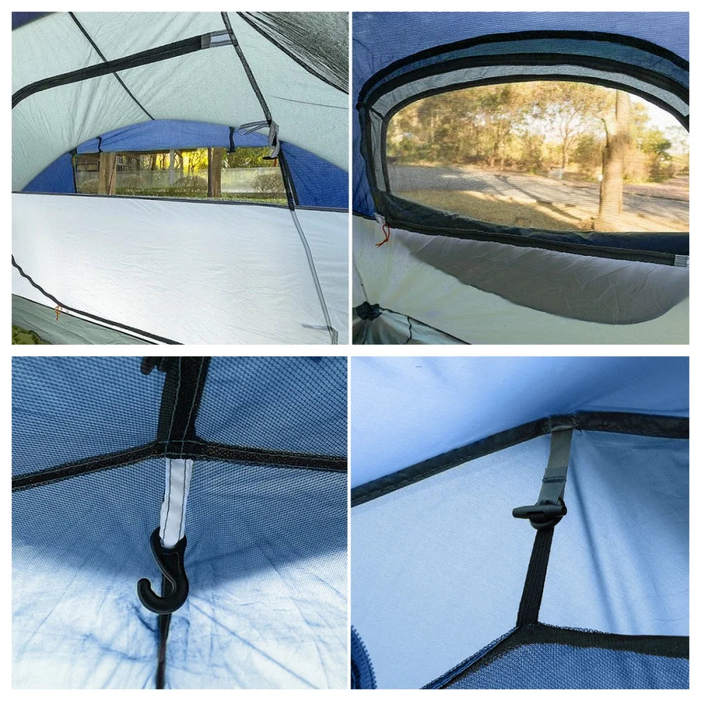 Night Cat Pop Up Tent 2-3 Person Instant Setup With Rainfly