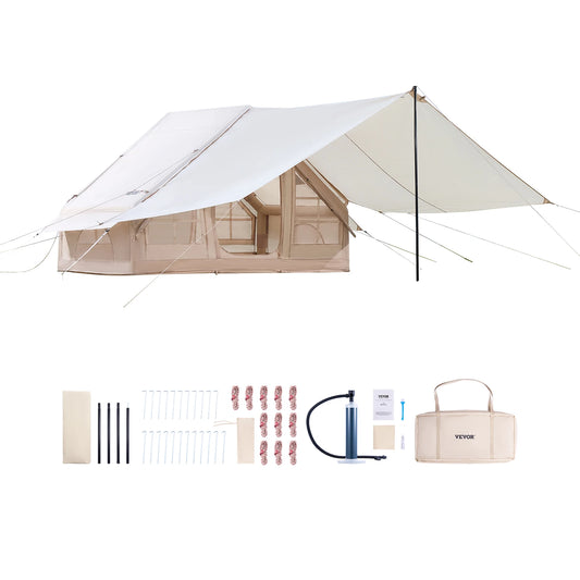 SucceBuy Inflatable Tent For Camping, Easy Setup With Hand Pump