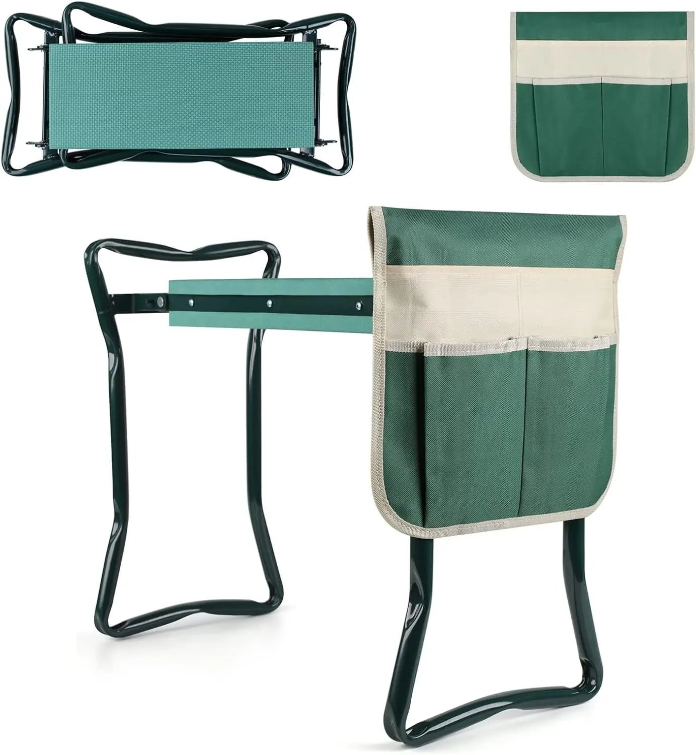 Garden Kneeler and Seat Folding Bench Portable With Foam EVA