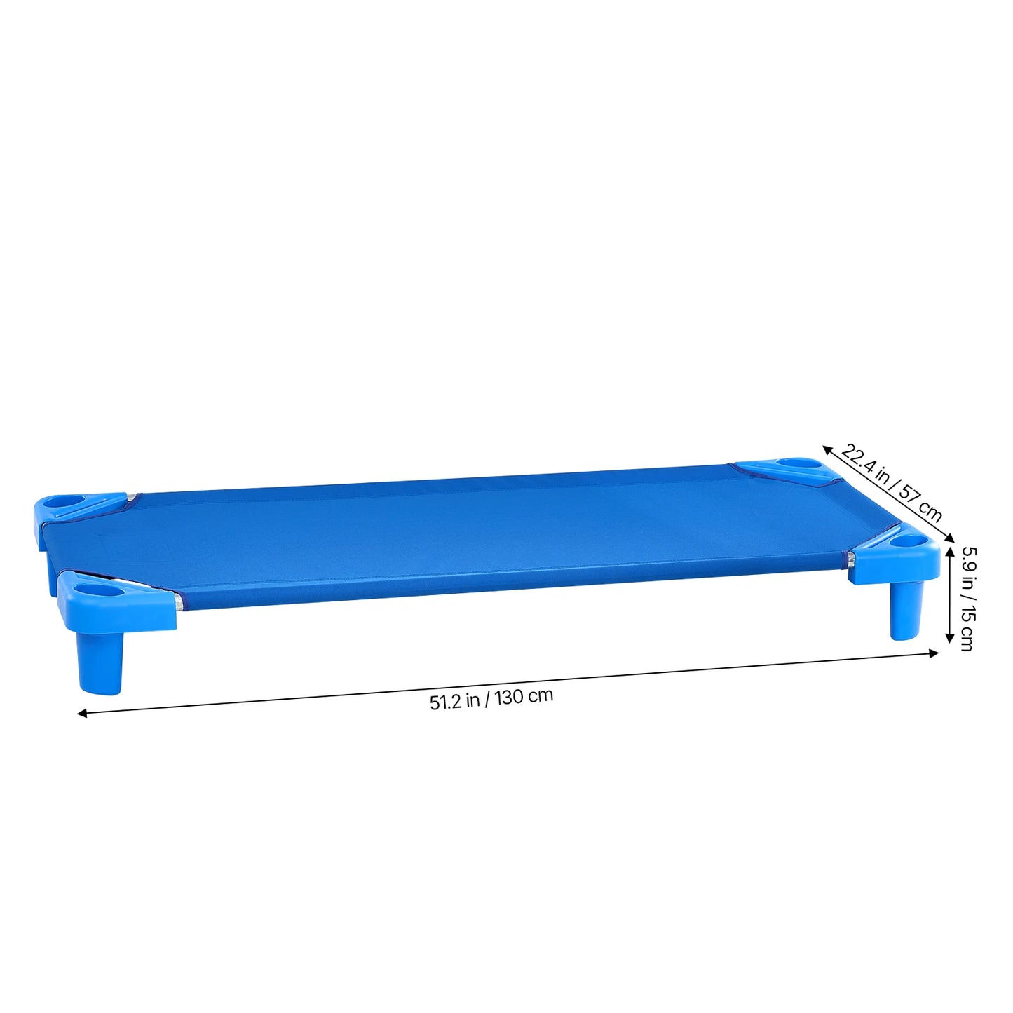 SucceBuy Stackable Kiddie Cot Pack of 4/6 Portable Toddler Nap Cots for Kids Preschool Classroom Daycare Beds for Sleeping Resting