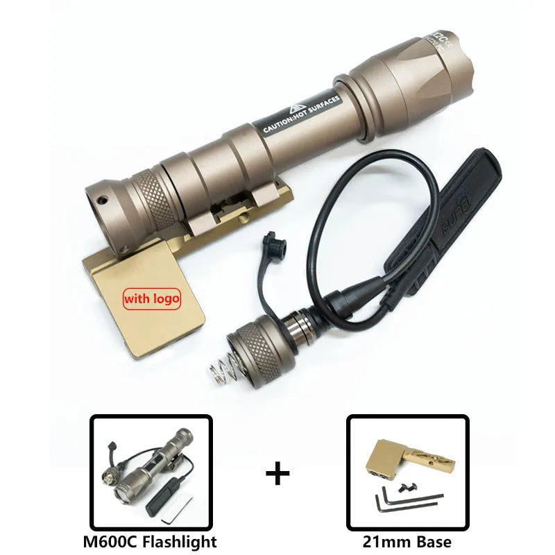 Tactical M300 M60 LED Flashlight for Airsoft with MLOK Mount