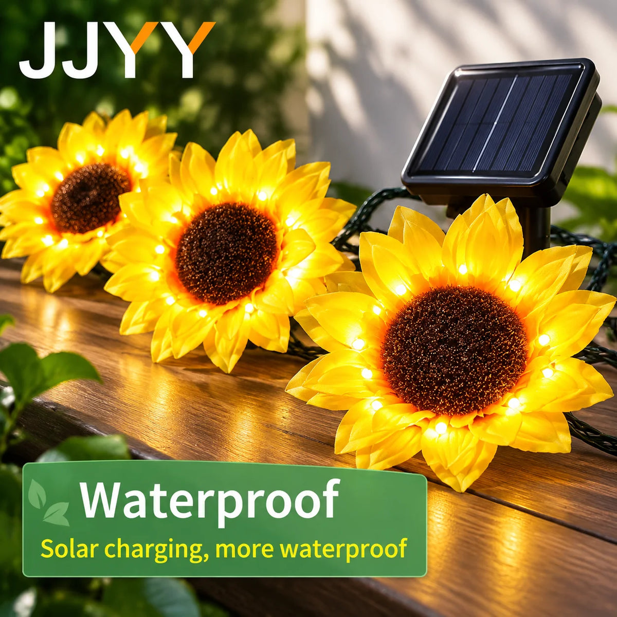 Stonego Solar Sunflower Garden Stake Light For Landscaping