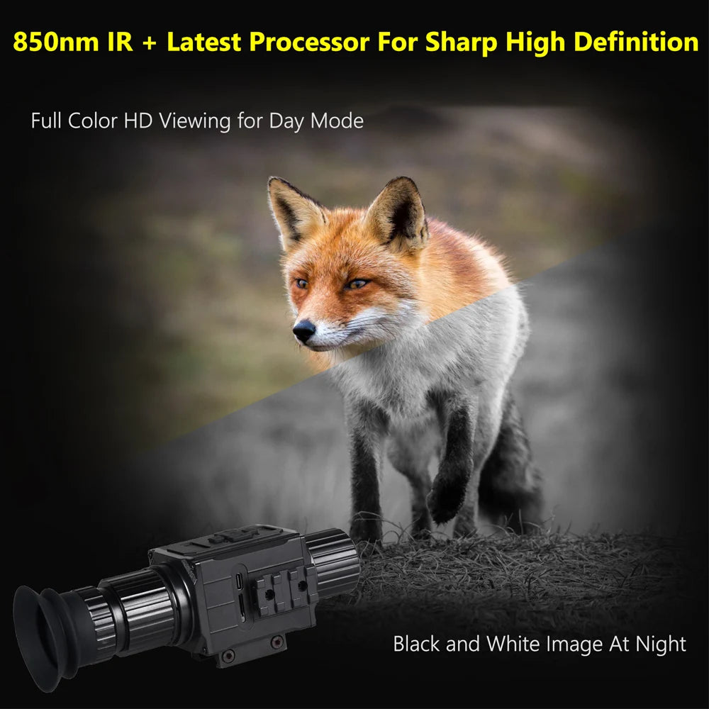 Digital Night Vision Scope 940nm IR 1080P 5X Zoom Monocular