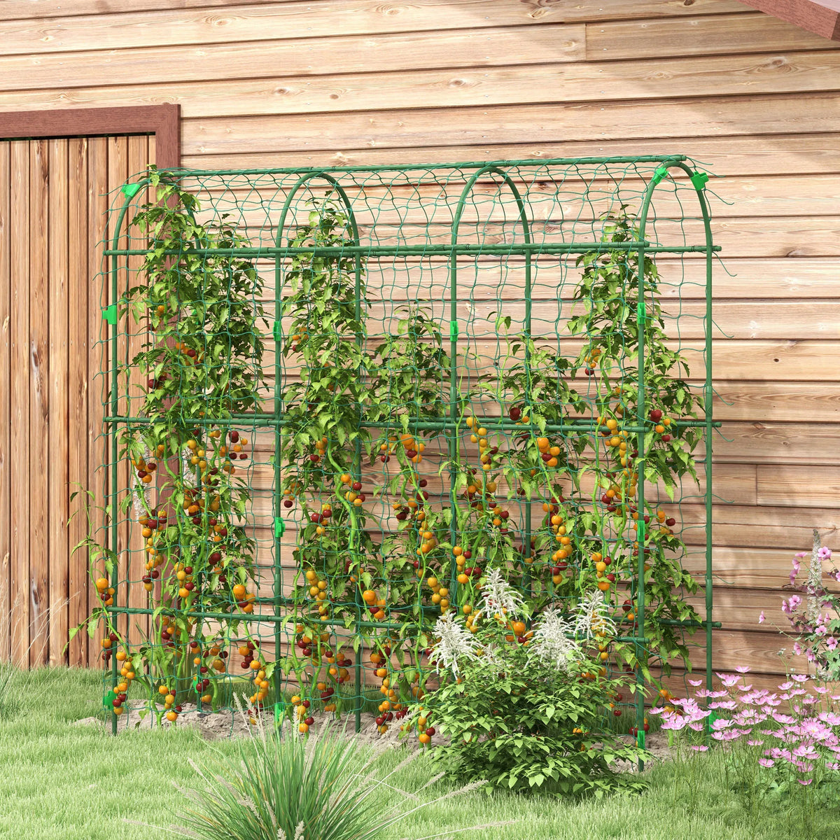 Outsunny Garden Trellis for Climbing Plants Outdoor, 72" Tall