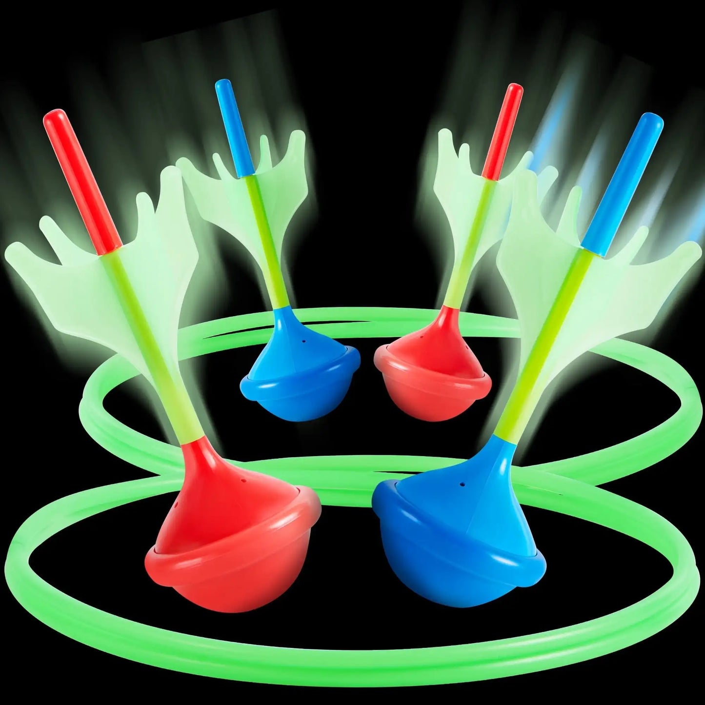 Joyfy Glow In The Dark Lawn Darts Set For Outdoors
