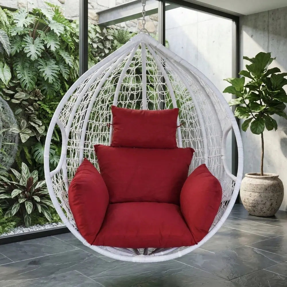 Thick Swing Chair Cushion, Soft Breathable Hammock Seat Pad, Removable Washable Hanging Egg Chair Pillow for Indoor Outdoor