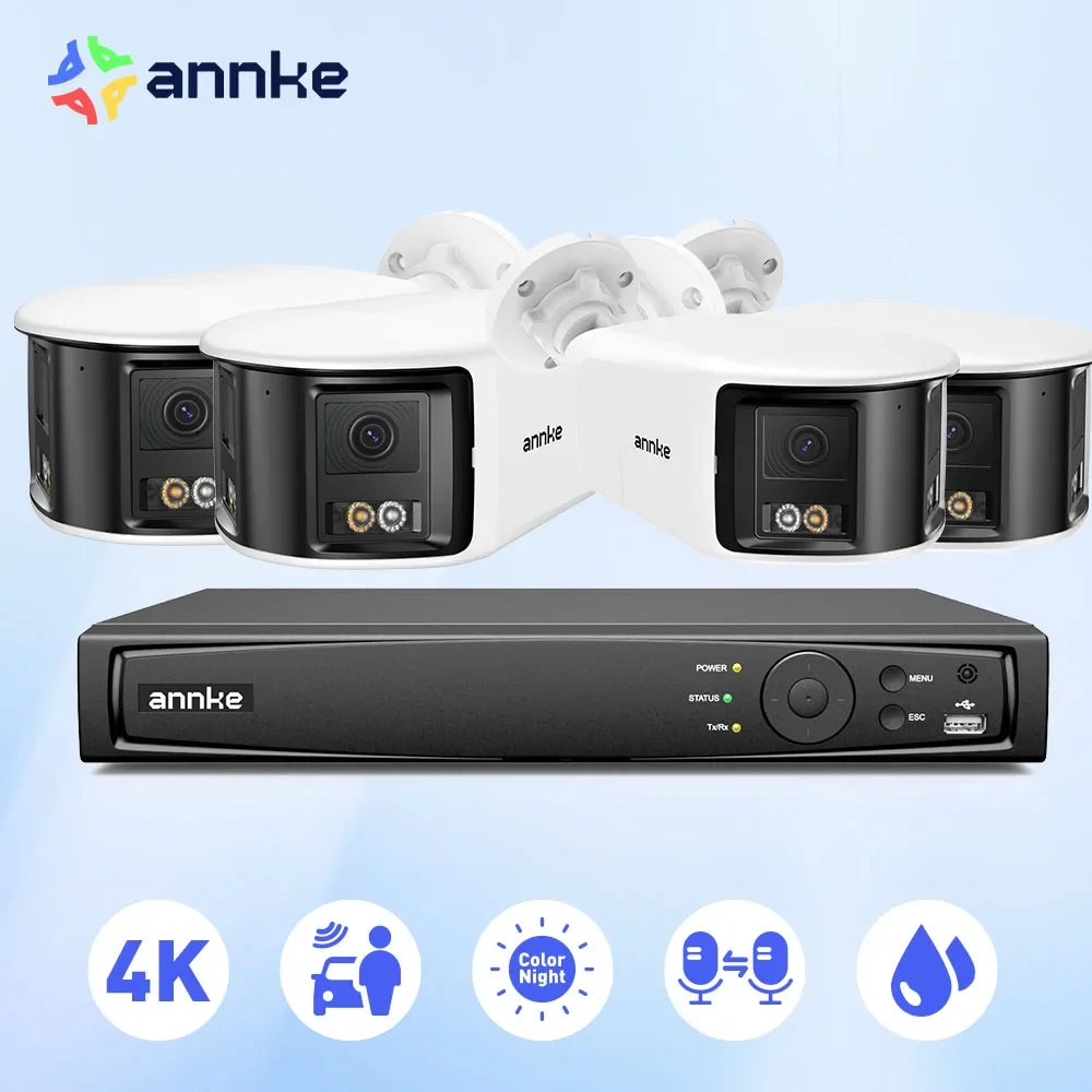 ANNKE 4K Security Camera System Kit With 8-Channel PoE NVR Outdoor 8MP