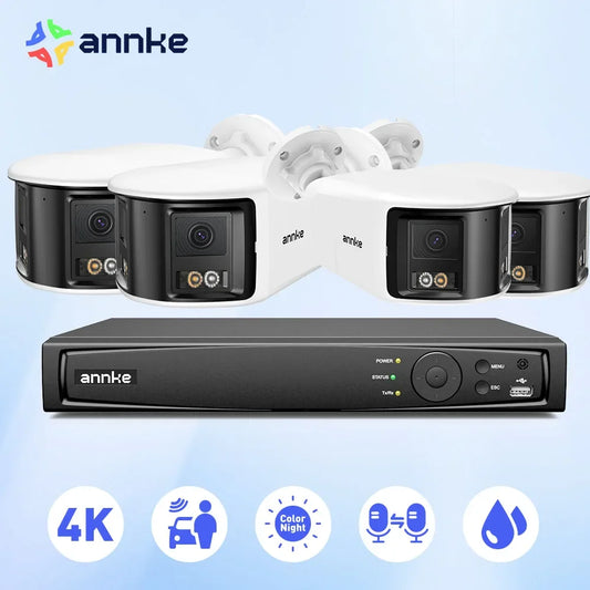 ANNKE 4K Security Camera System Kit With 8-Channel PoE NVR Outdoor 8MP