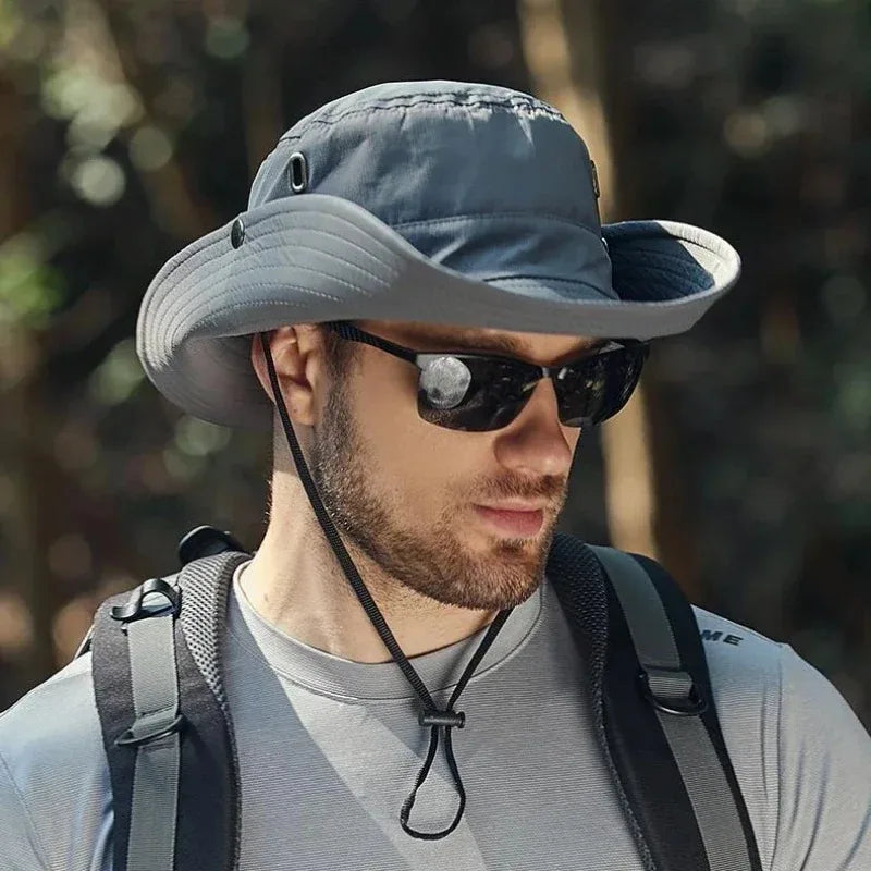 Men's Sun Protection Hat with Large Brim Sun Protection Hat Cycling Mountaineering Fishing Outdoor Fisherman Hat Fashion Sun Hat