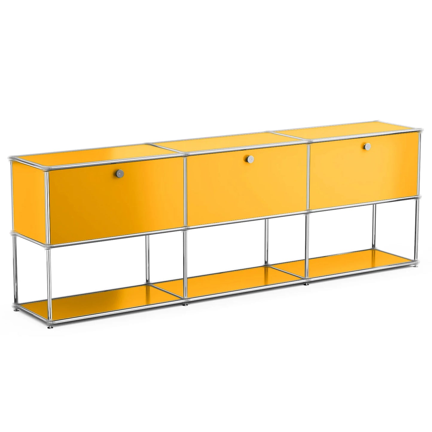 Storage Cabinet Stainless Steel Modern TV Stand Organizer