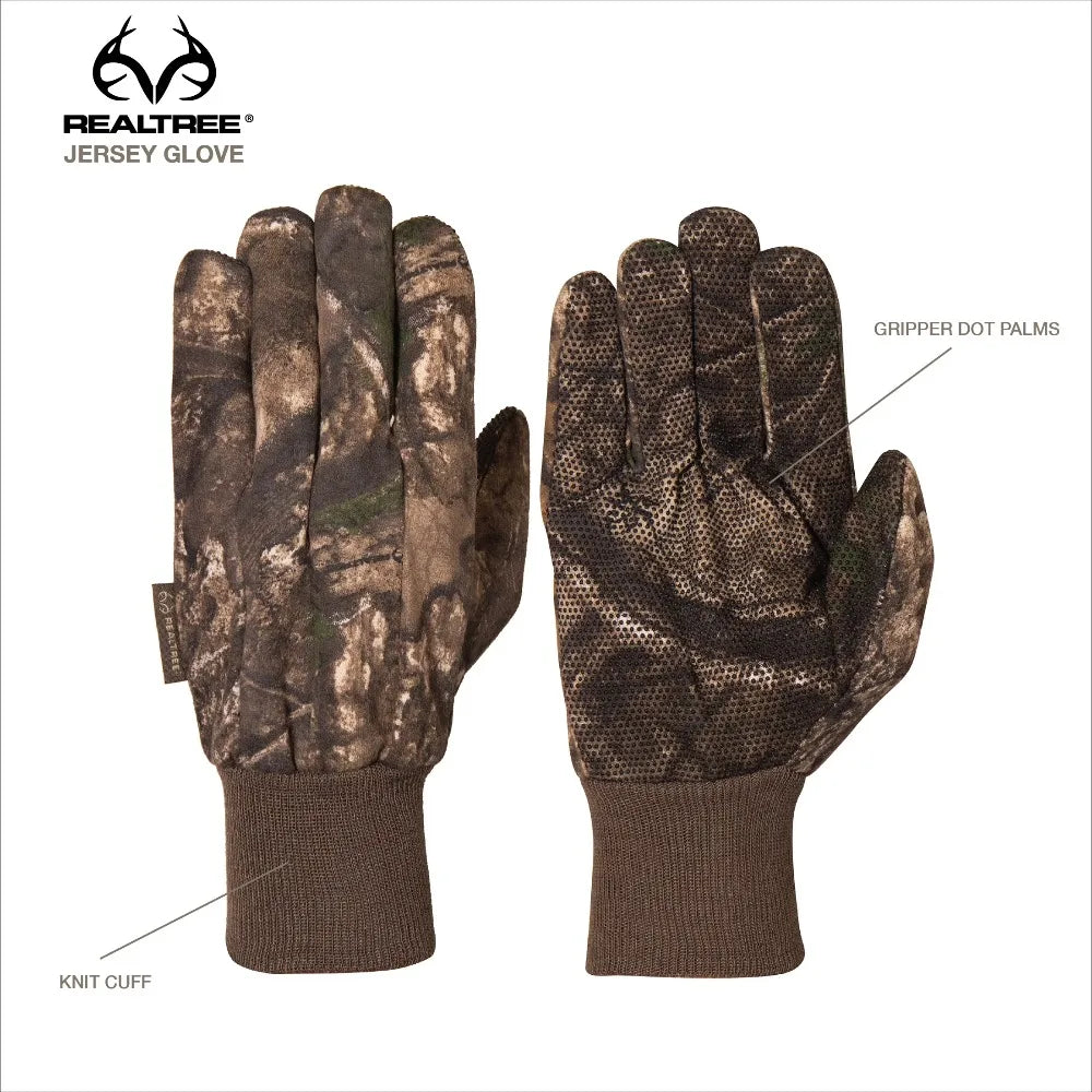 Men's Hunting Jersey Gloves Thermal Warm Camo Waterproof for Outdoor Shooting Sports Winter Cold Weather
