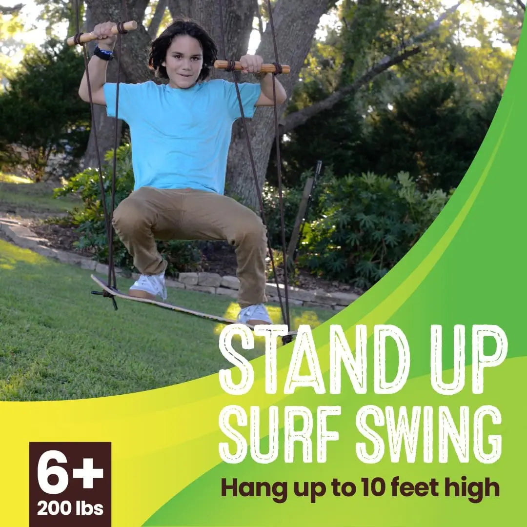 Heavy Duty Hanging Swing Supports 200 LBS, Weatherproof Comfort Seat for All Season Patio Garden Outdoor Use