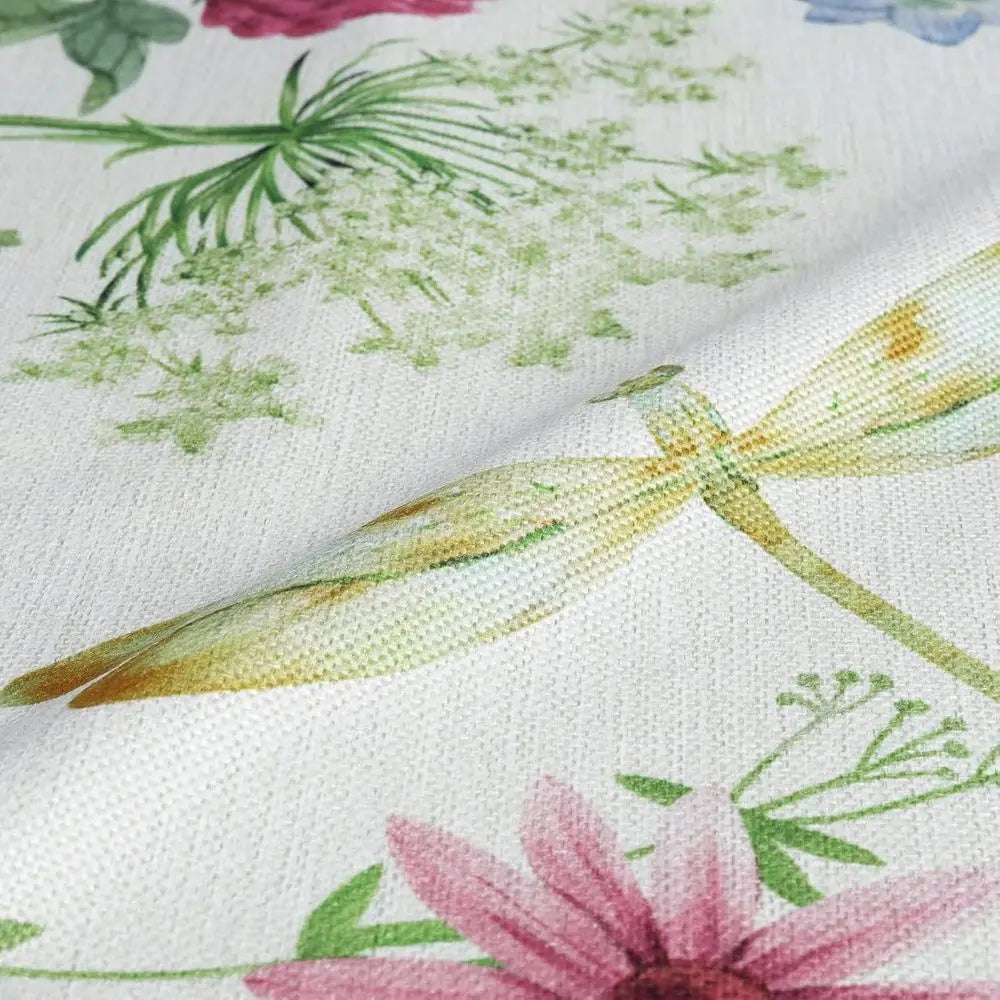 Outdoor Throw Pillow Covers 18x18 Set of 4, Spring Summer Wildflowers Pillow Cases for Patio, Bench, Chair, Swing, Couch, Sofa,