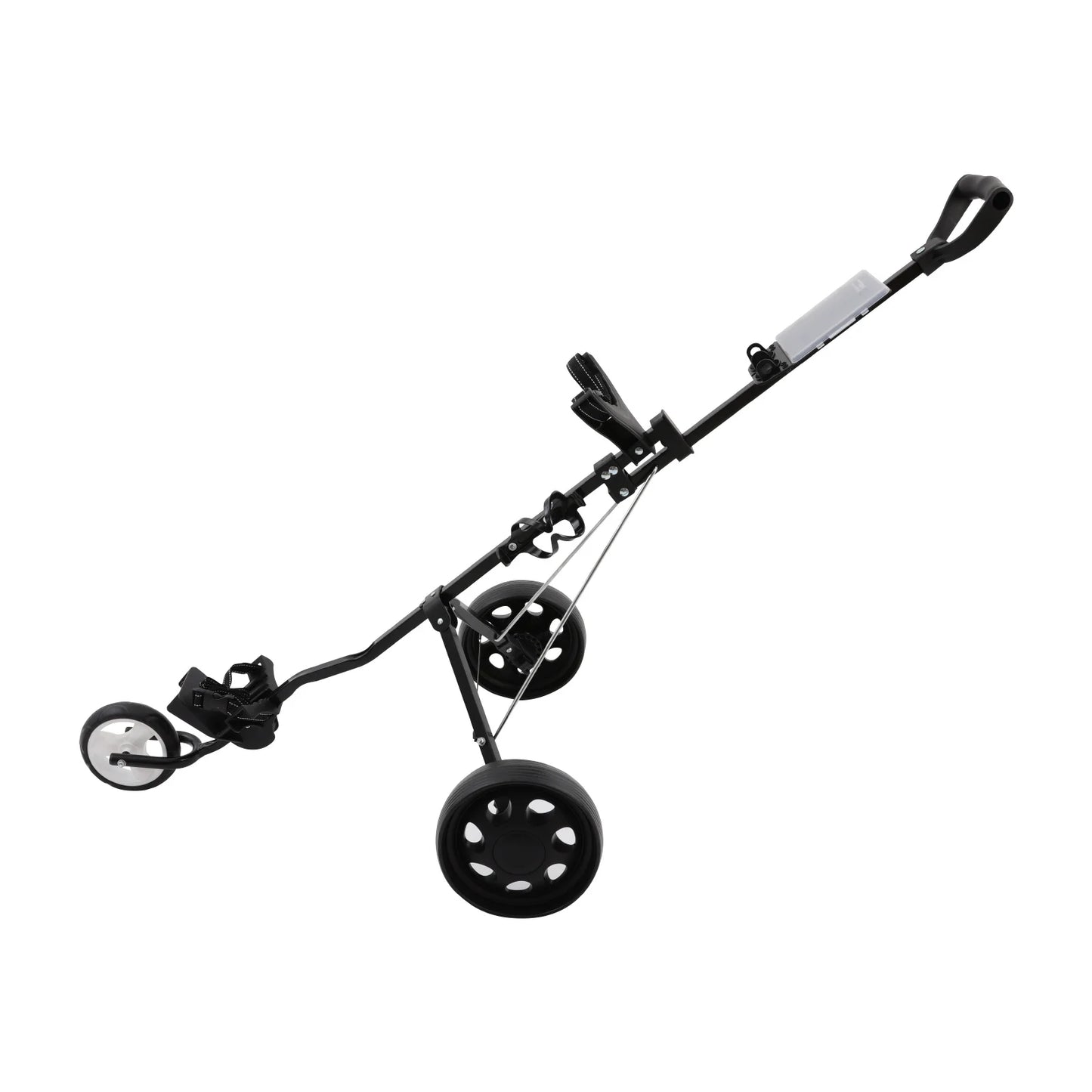 Three Wheel Golf Push Cart Folding Aluminum Frame Cup Holder