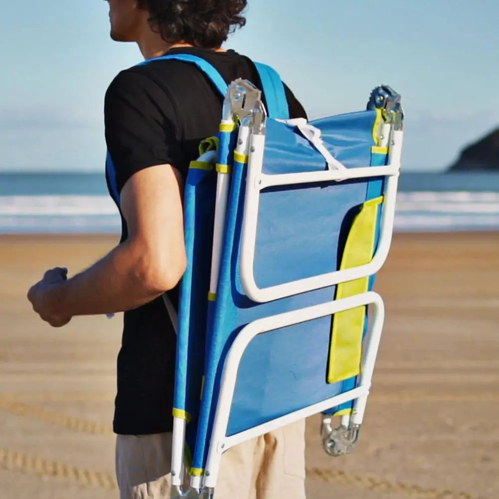Beach Lounge Chair, Backpack Reclining Beach Chairs Lay lat, Sun ace Down Tanning Chair, olding Camping Chairs Portable Camp Cot