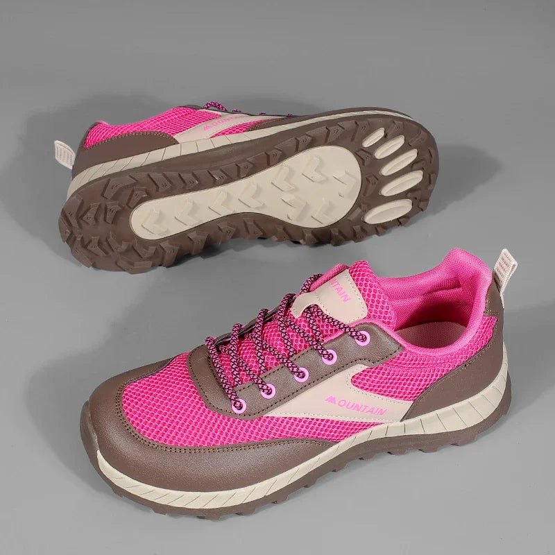 Wide Toe Hiking Shoes For Men Women Comfy Platform Men's Trekking Sneakers Outdoor Non-slip Sports Shoes Women's Walking Shoes