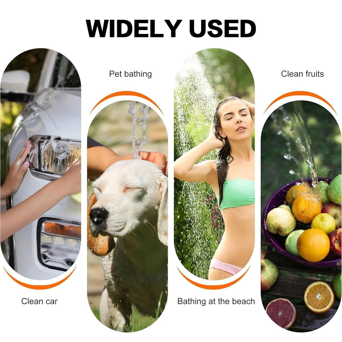 Rechargeable Portable Handheld Shower Sprayer For Outdoors And Pets