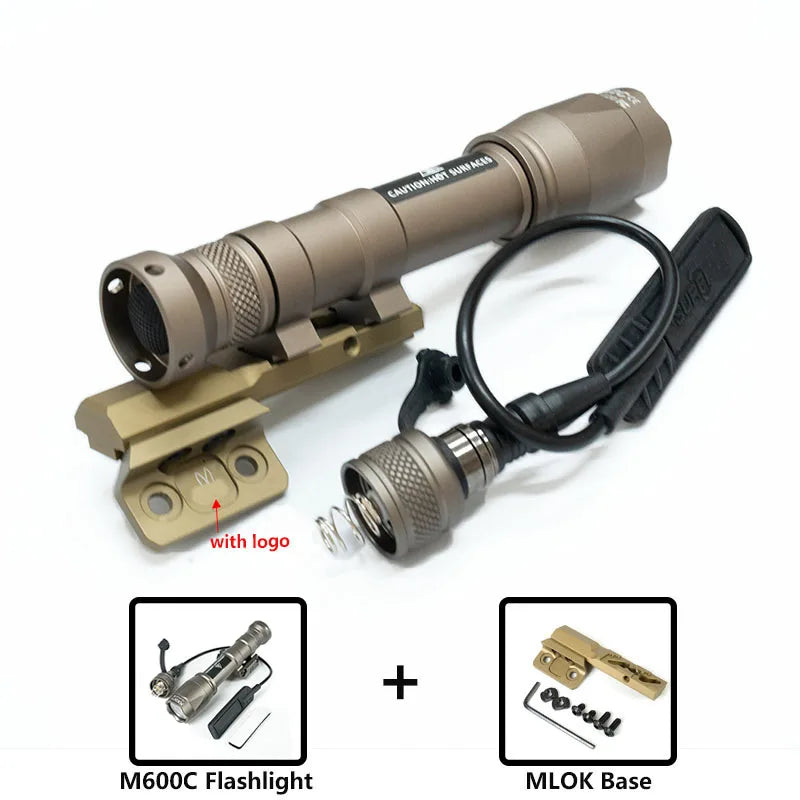 Tactical M300 M60 LED Flashlight for Airsoft with MLOK Mount