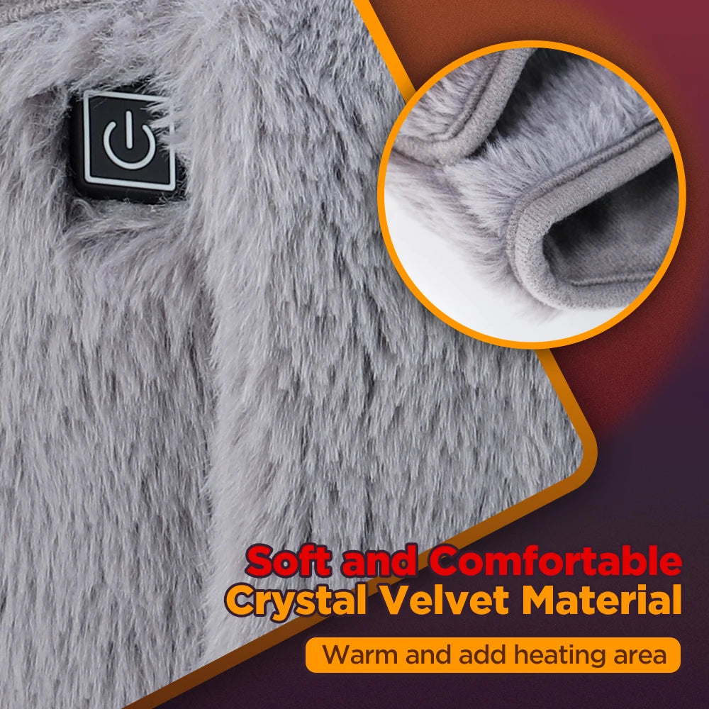 3 Levels Electric Graphene Heating Pad Cold-Proof Uterine Belt Cold-Proof Hand Waist Warming Pad USB Recharging Abdominal Warmer
