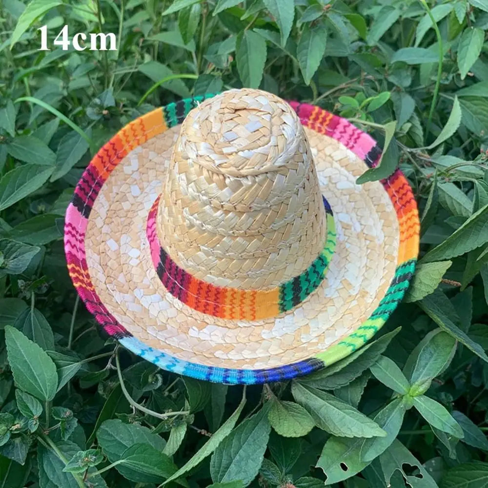 Unisex Mexican Beach Hat Sunscreen 14cm/22cm/35cm/43cm Sunscreen Hat Children's Performance Flavors Halloween Hat