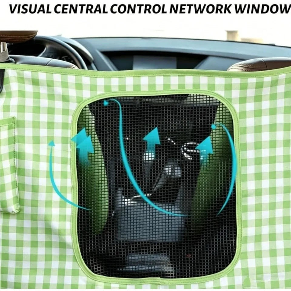 Dog For Pets Waterproof Cover Back Hammock With Seat Belt Storage Pockets Pet Grooming Gloves