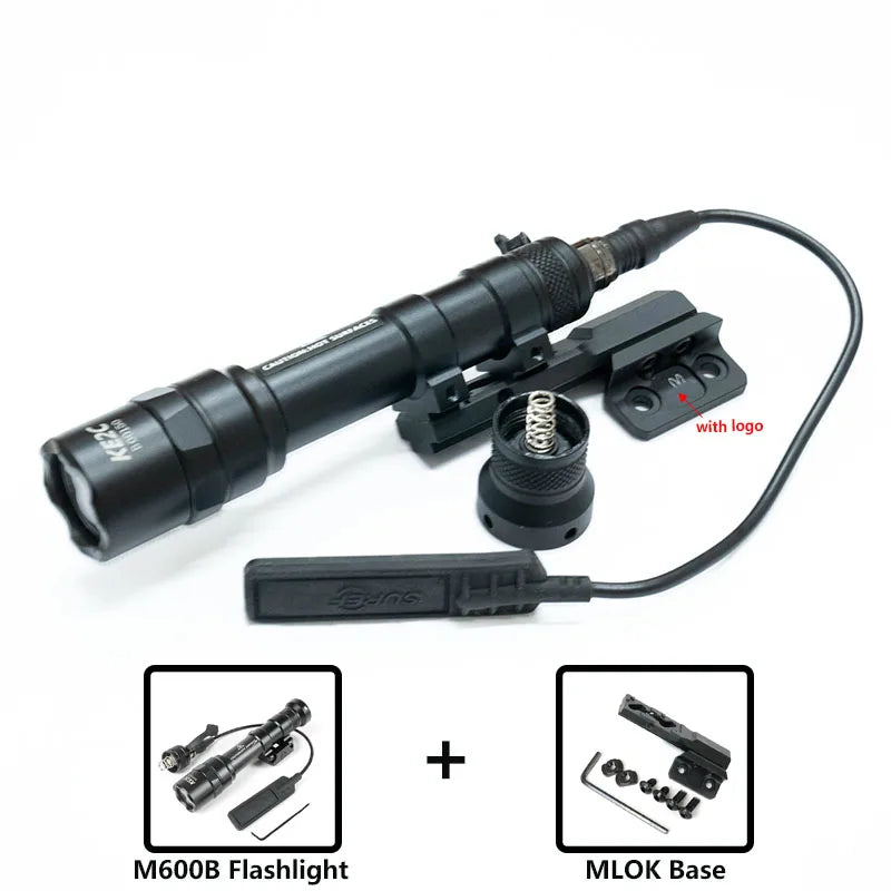 Tactical M300 M60 LED Flashlight for Airsoft with MLOK Mount