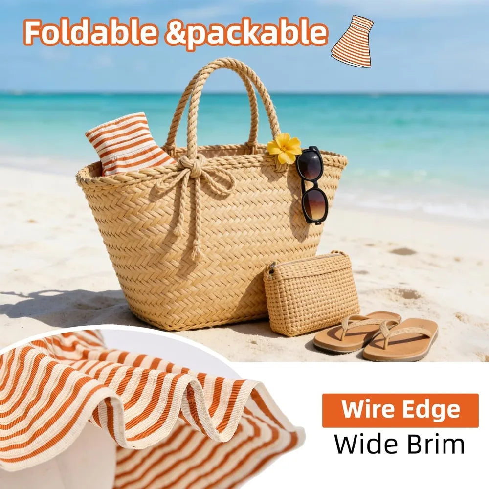 Wide Brim Sun Hat for Men Women with UPF 50+ Protection for Fishing Hiking Beach