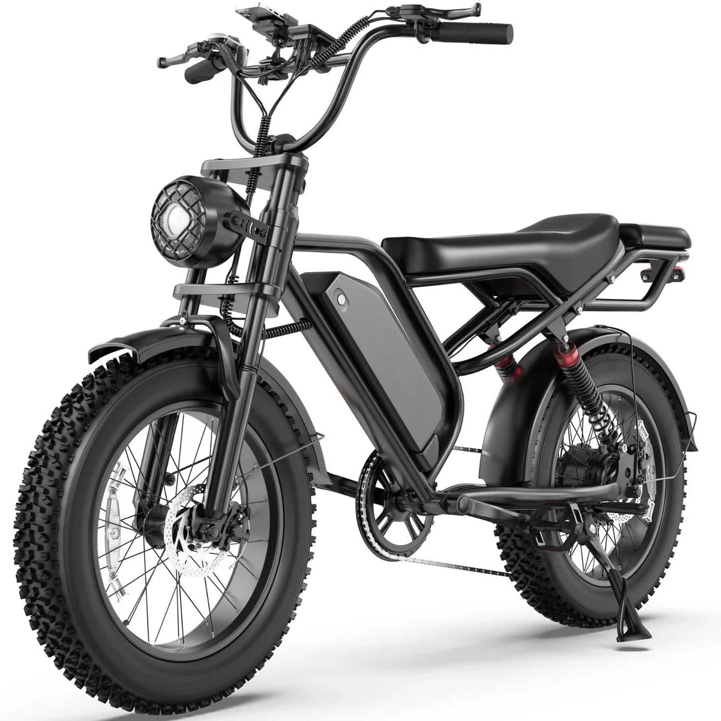 48V 18Ah Off-road Electric Bike for Adults Electric Dirt Bike 20" Fat Tire 70 Miles Max Range 1500W Peak Motor up to 31MPH Speed off-road E-BIKE