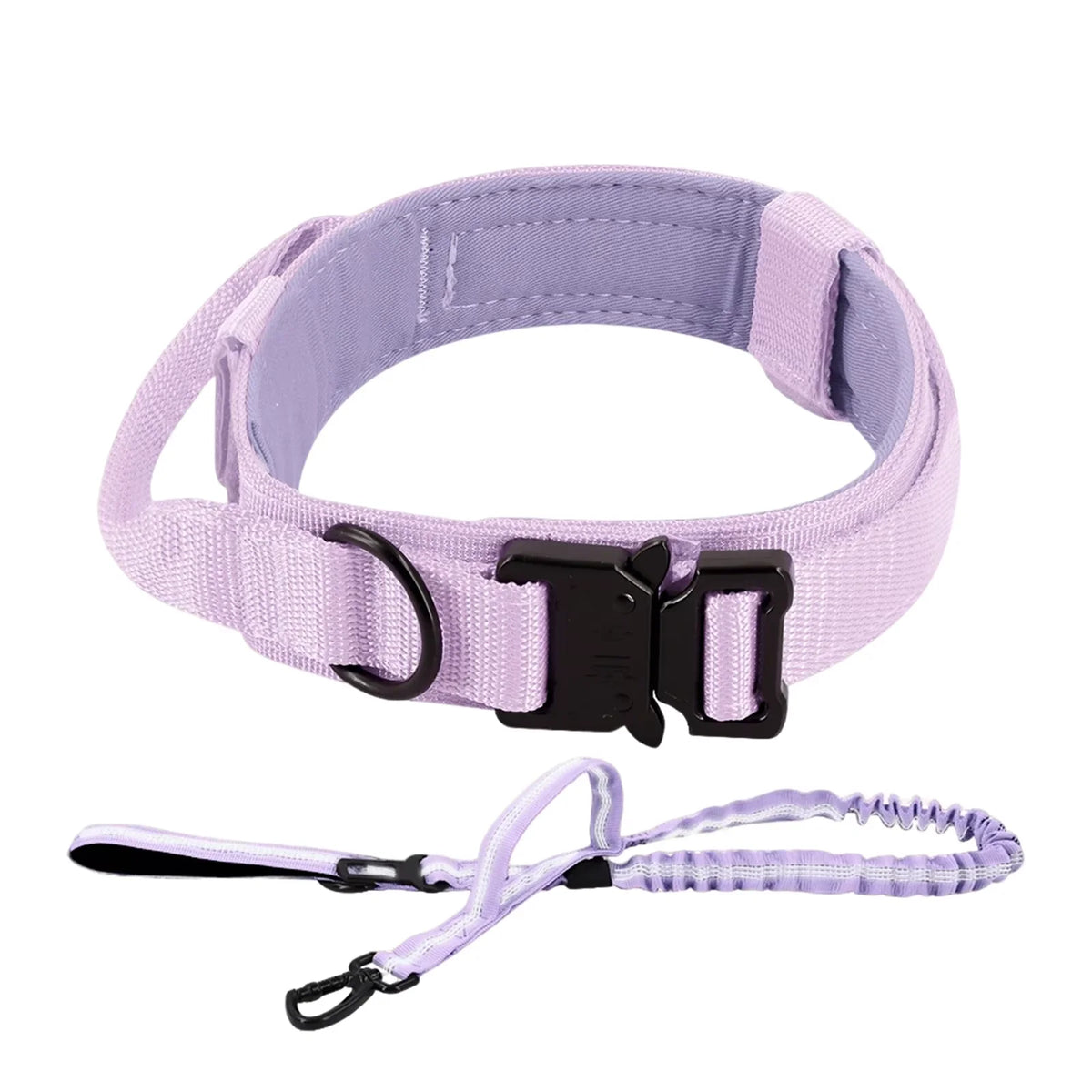 Petravel Adjustable Tactical Dog Collar And Leash Set