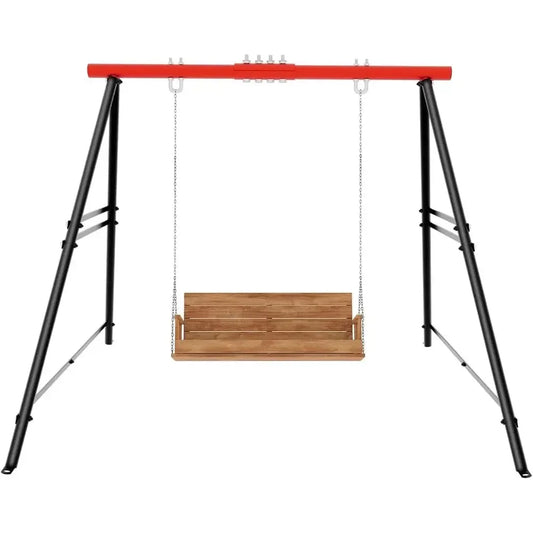 Heavy Duty Alloy Steel Outdoor Swing Set For Home Gardens