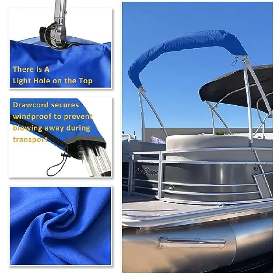 Bimini Top Boot Cover Three To Four Bow Waterproof 600D
