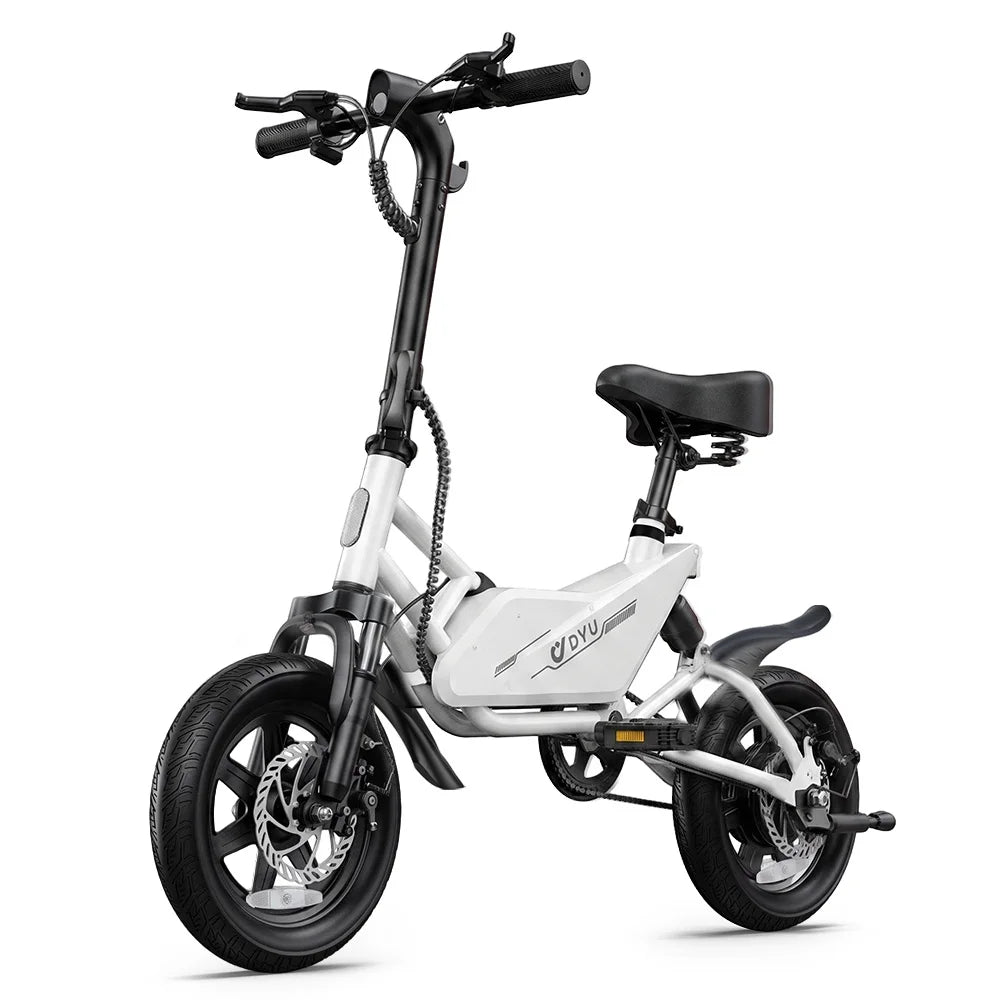 DYU X1 14” Folding Electric Bike Mini E-Bike 500W Peak 20MPH 280Wh Battery Compact City Commuter Electric Bicycle Style UL2849