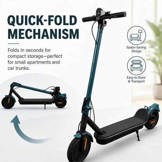 350W Adult Electric Scooter 25km/h, 36V 5Ah Battery, 8.5" Tires, Lightweight Foldable Commuter E-Scooter with Smart LED Display, Anti-Slip Deck & Full Fenders, Portable for Urban Travel