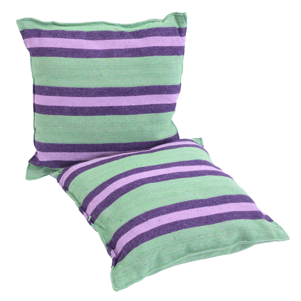 Outdoor Hanging Rope Chair With Cotton Pillows For Patio
