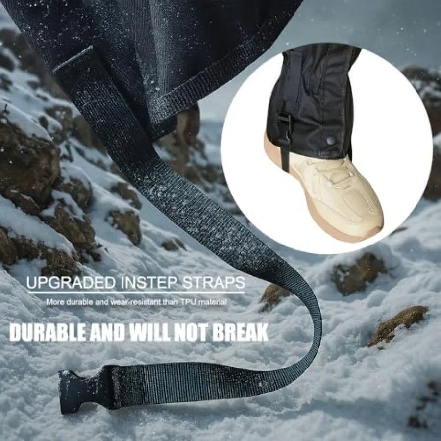 Hiking Gaiters for Men Women, Waterproof and Breathable Leg Gators for boots for Hunting, Snow, and Outdoor Trekking