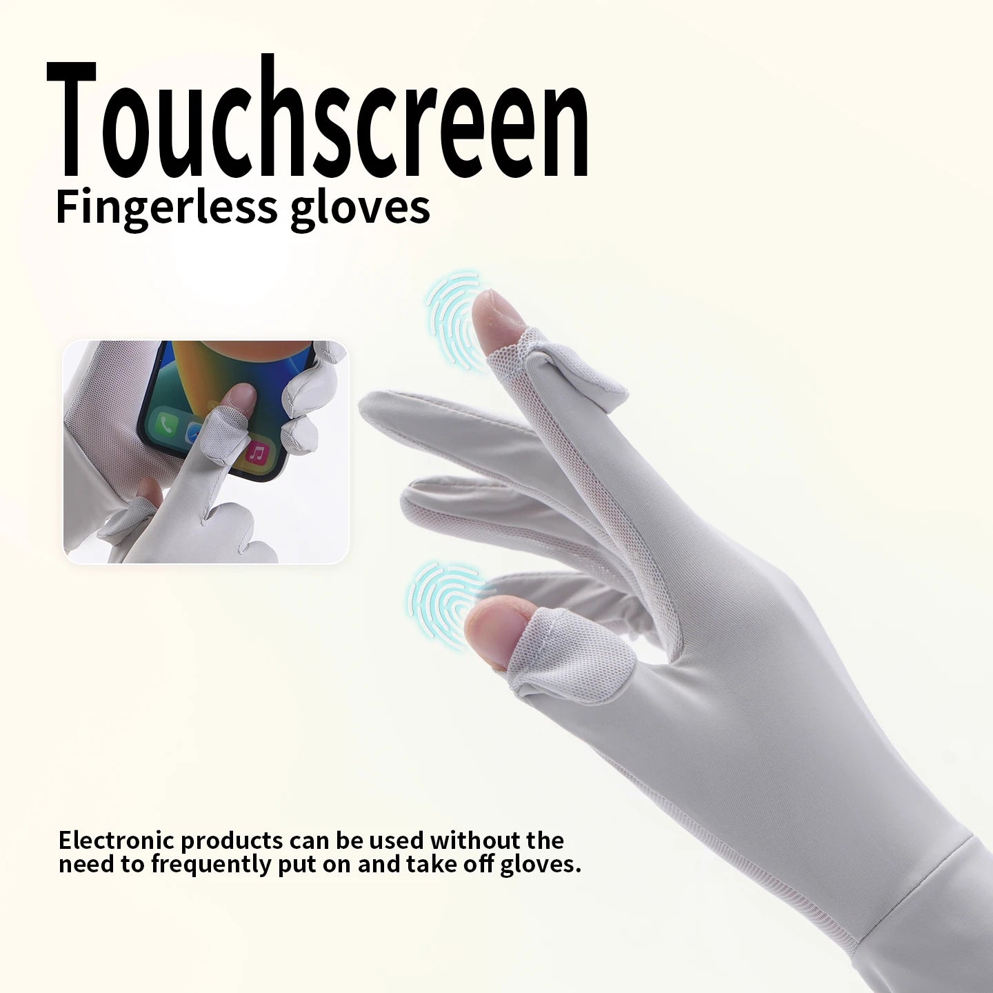Summer Sunshade Gloves Quick Drying Touch Screen Outdoor Sports Cycling Gloves Breathable Non Slip UV Sun Protection Gloves