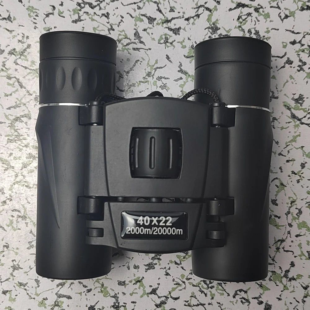 HD Binoculars with BAK4 FMC 40x22 2000M Long Range Folding Mini Telescope, Ideal for Hunting, Sports, Camping & Travel