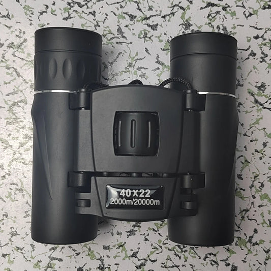 HD Binoculars with BAK4 FMC 40x22 2000M Long Range Folding Mini Telescope, Ideal for Hunting, Sports, Camping & Travel