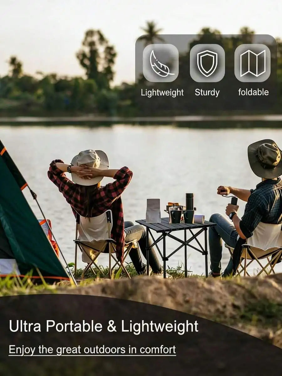 Portable Aluminum Folding Table With Storage Bag For Camping