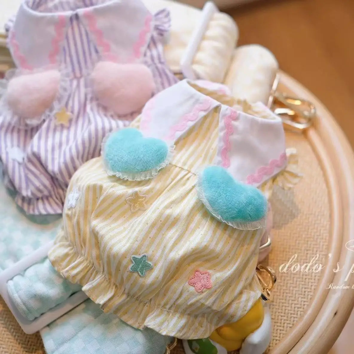 Summer Princess Striped Bubble Dress For Small Dogs And Cats
