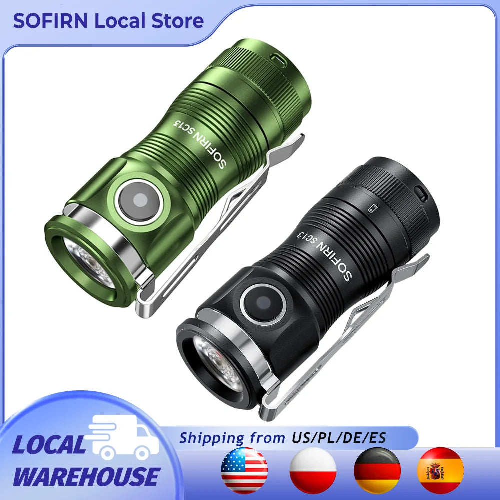 Sofirn Mini SC13 SST40 LED 1300LM Tactical Flashlight