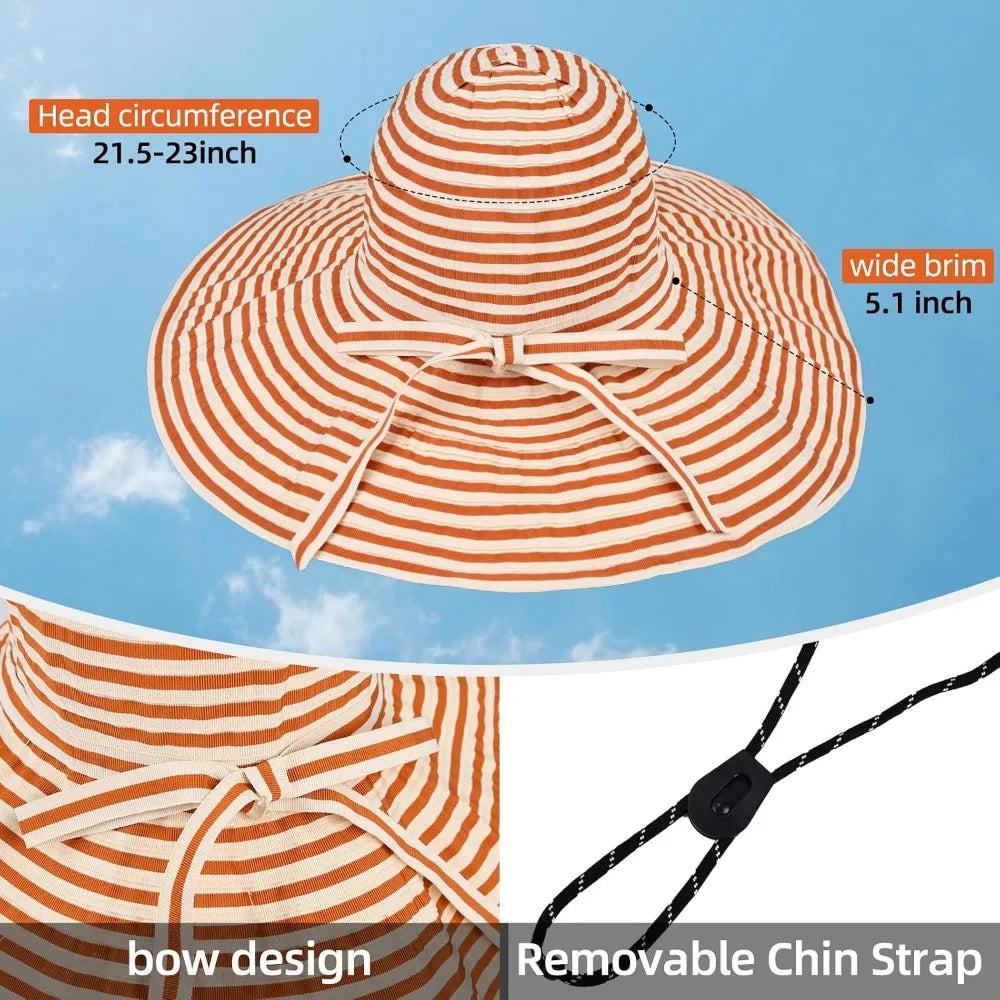 Wide Brim Sun Hat for Men Women with UPF 50+ Protection for Fishing Hiking Beach