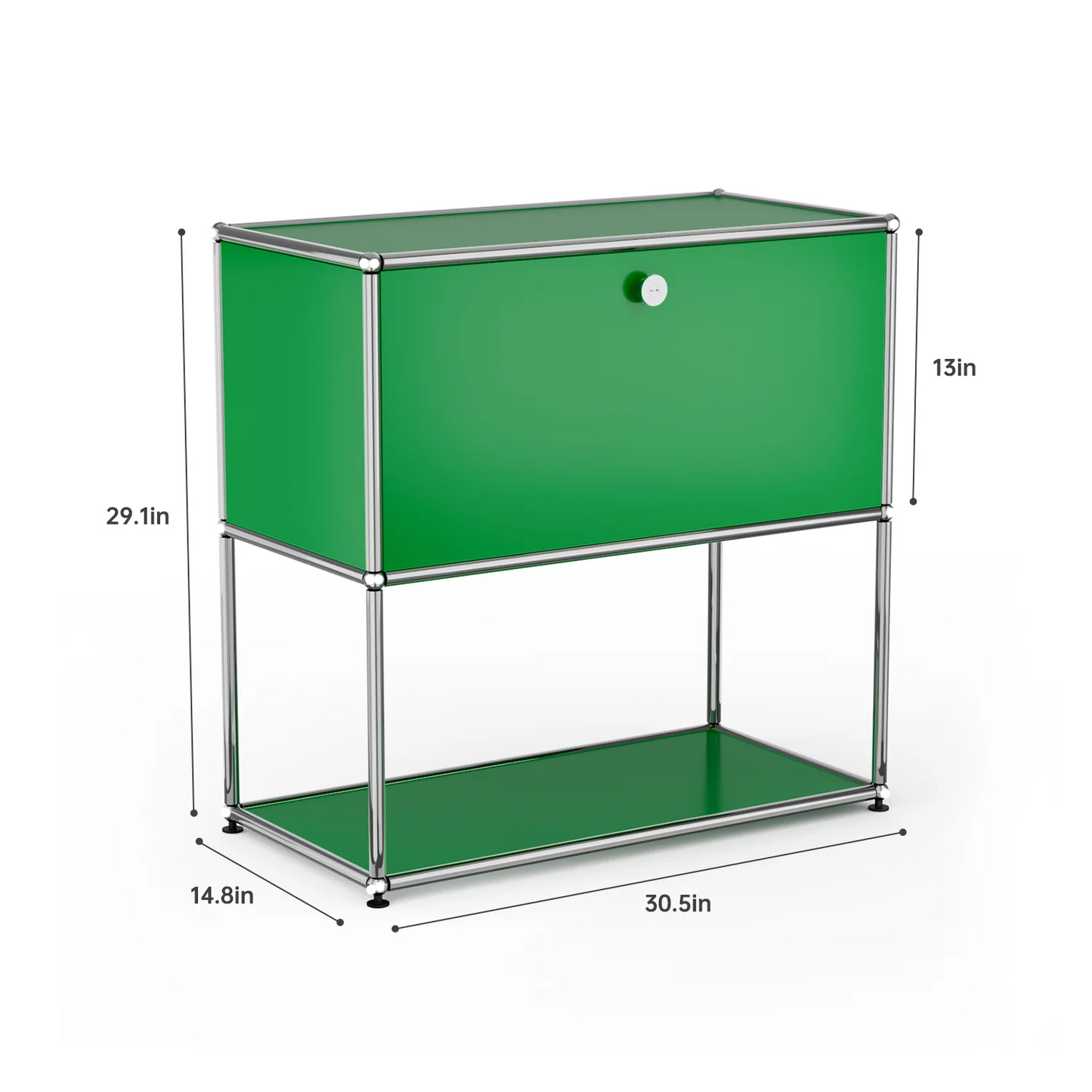 Storage Cabinet Stainless Steel Modern TV Stand Organizer