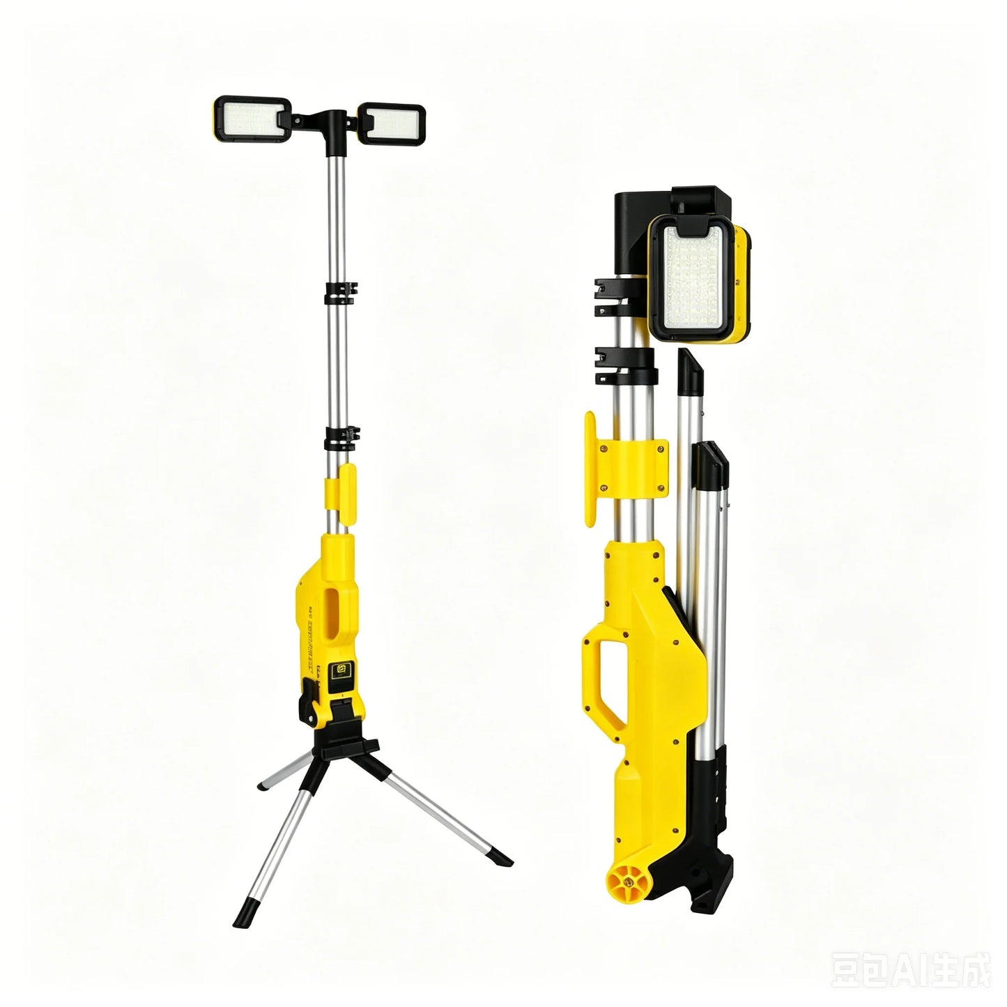 LED Work Light 80000LM Rechargeable Construction Light with Power Bank, Portable Outdoor Work Lamp with IP65 Waterproof, Tripod Compatible Flood Light for Garage Repair Emergency Camping