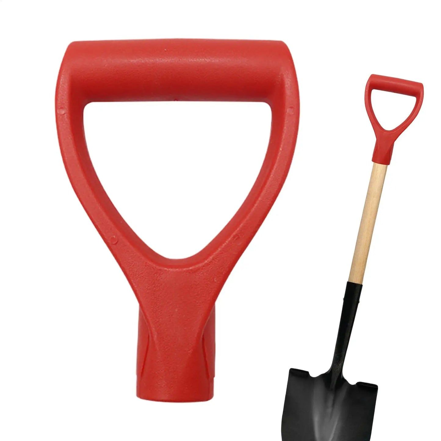 32mm/34mm Shovel Handle Replacement Ergonomic D Grip Replacement Labor-Saving Garden Tools for Digging Raking Snow Scoop Yard